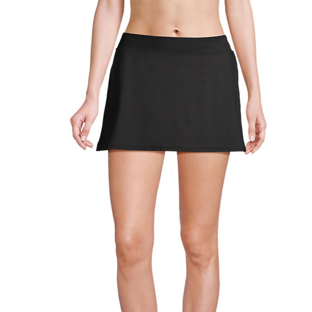 Lands End Black SwimSkirt Size 16